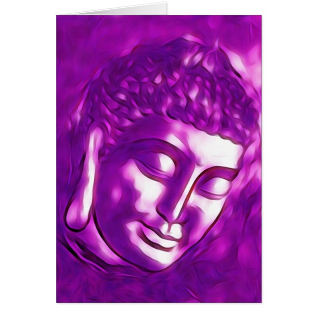 Lila Buddha Art Portrait Buddhismus Spirituelle Li (Vorne)