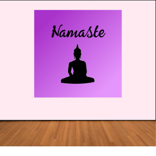 Lila Buddha Namaste Poster