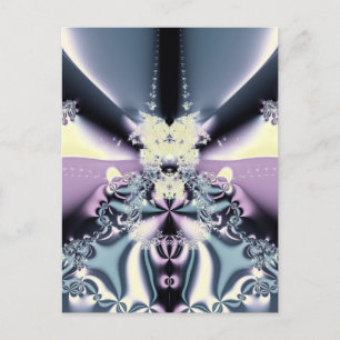 Lila Bühne Postkarte