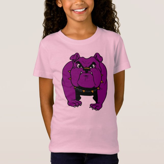 Lila Bulldog T-Shirt (Vorderseite)