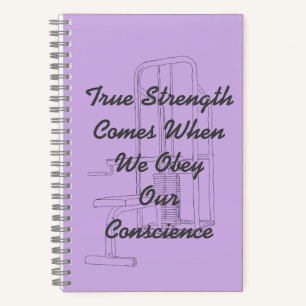 Lila Bullet Journal mit True Strength Light Notizbuch