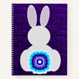 Lila Bunny Spiral Notebook Notizbuch