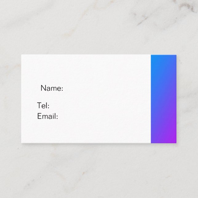 Lila Buskarte Visitenkarte (Vorderseite)