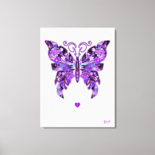 Lila Butterfly 31-Notebook Leinwanddruck (Vorderseite)