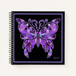 Lila Butterfly 31-Notebook Notizbuch