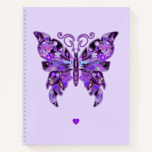Lila Butterfly 31-Notebook Notizbuch