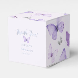 Lila Butterfly Baby Duschbox Geschenkschachtel