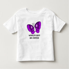 Lila Butterfly Bestes Big Sister Kleinkind Dress Kleinkind T-shirt