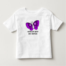 Lila Butterfly Bestes Big Sister Kleinkind Dress T-shirt