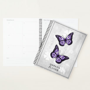 Lila Butterfly-Blumenplaner Planer