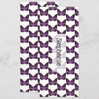 Lila Butterfly-Design-Lesezeichen