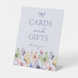 Lila Butterfly Geburtstag Sockelschild