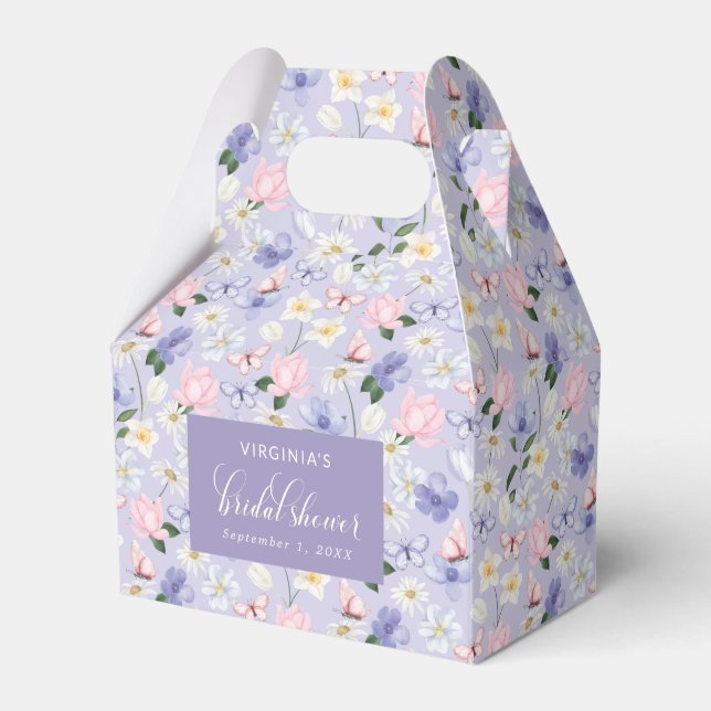 Lila Butterfly-Gefälligkeitsbox Geschenkschachtel (Vorderseite)