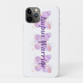 Lila Butterfly Lupus Warrior Case-Mate iPhone Hülle