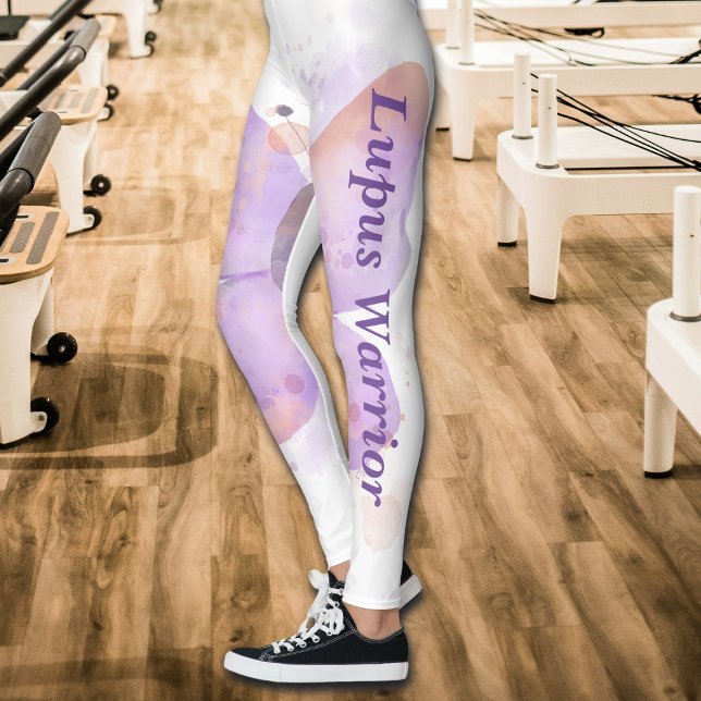 Lila Butterfly Lupus Warrior Leggings (Von Creator hochgeladen)
