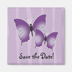 Lila Butterfly-Magnet Save the Date Magnet