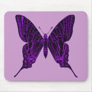 Lila Butterfly Mousepad