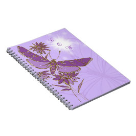Lila Butterfly-Notebook Notizblock