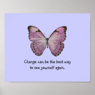 Lila Butterfly-Poster Poster