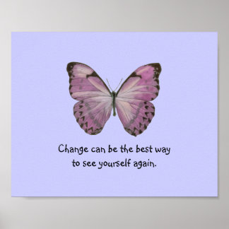 Lila Butterfly-Poster Poster