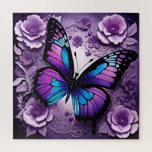 Lila Butterfly Puzzle (Vertikal)