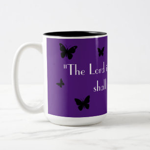 Lila Butterfly-Tasse Zweifarbige Tasse