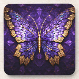 Lila Butterfly-Untersetzer Getränkeuntersetzer