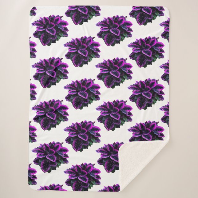 LILA CALATHEA SHERPADECKE (Vorderseite)