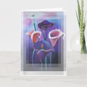 Lila Callas Lilac und Lila Kunst Dankeskarte