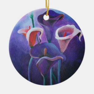 Lila Callas Lilac und Lila Kunst Keramik Ornament