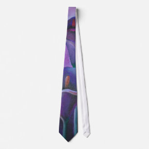 Lila Callas Lilac und Lila Kunst Krawatte