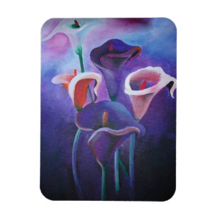 Lila Callas Lilac und Lila Kunst Magnet