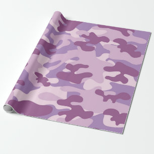 Lila Camouflage-Entwurf Geschenkpapier