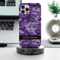Lila Camouflage Ihr Name personalisieren