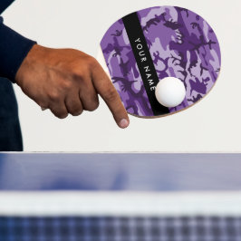 Lila Camouflage Ihr Name personalisieren Tischtennis Schläger