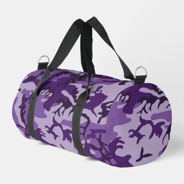 Lila Camouflage, Militär, Armee Duffle Bag (Linke Seite)