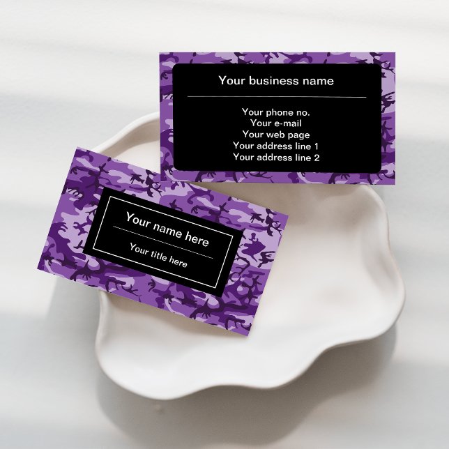 Lila Camouflage-Muster, Militär, Armee Visitenkarte (Von Creator hochgeladen)