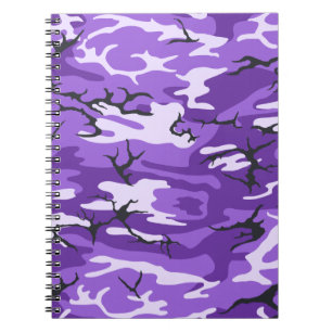 Lila Camouflage Notizblock
