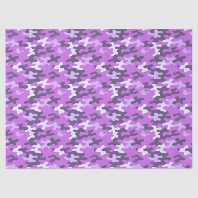 Lila Camouflage Seidenpapier (Vorderseite)