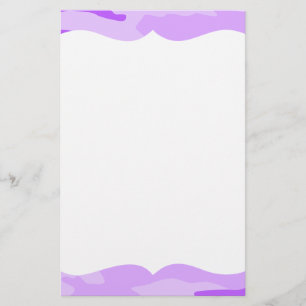 Lila Camouflage Stationery Briefpapier