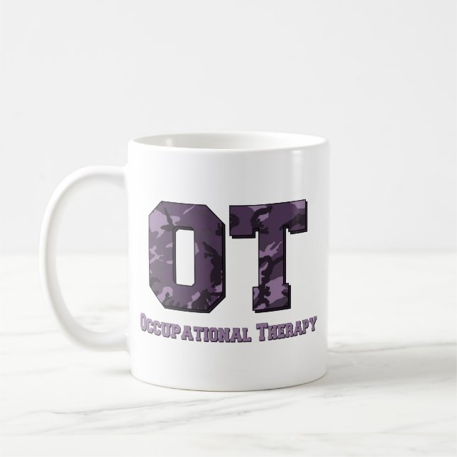 Lila Camouflage Tasse (Links)