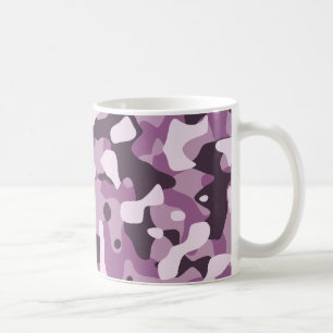 Lila Camouflage-Tasse Tasse