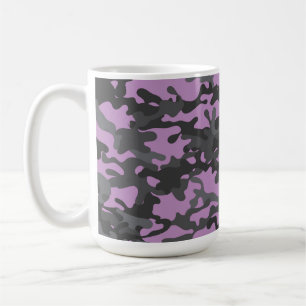 Lila Camouflage Travel Cup Kaffee Tasse