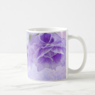 Lila Campanella Blume Makro Kaffeetasse