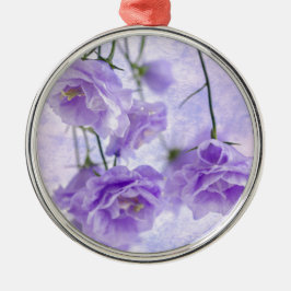 Lila Campanella Blume Makro Ornament Aus Metall