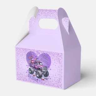 Lila Candy Crusher Be Mine Monster Truck Geschenkschachtel