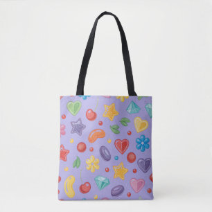 „Lila Candy Star-Tragetasche“