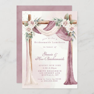 Lila Canopy Florals Bridesmaids Luncheon Einladung