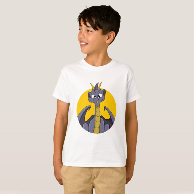 Lila Cartoon T - Shirt (Vorne ganz)