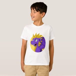 Lila Cartoon T - Shirt